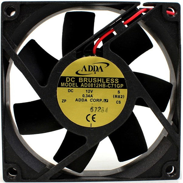 ADDA AD0812HB-C71GP 12V 0.34A 2wires Cooling Fan ADDA AD0812HB-C71GP 12V 0.34A 2wires Cooling Fan